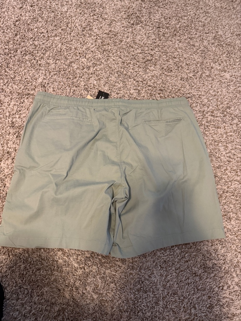 Men's Athletic Shorts in Sage Green with Drawstring - Picture 4 of 4